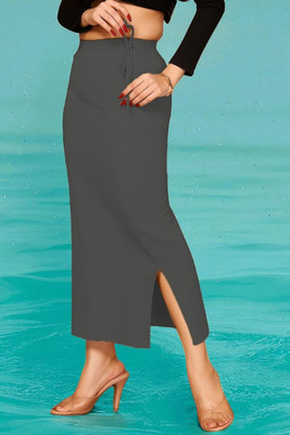 The Stanch Shapeware Dark Grey MT0098 Lycra Blend Petticoat(S)