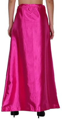 KAVYA DESIGNERS RANI PINK A30 STYLES Pure Satin Petticoat(Free)