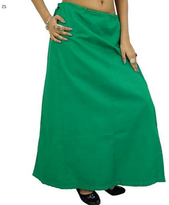 ZIAFASHION Green Pure Cotton R24 Pure Cotton Petticoat(Free)