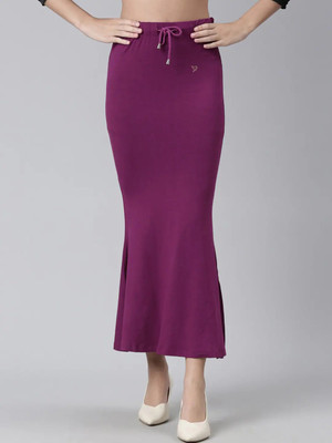 DRESQUE STORE Stylish Flare Saree Shapewear Magenta (M) Lycra Blend Petticoat(M)