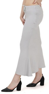 VIDHATA FASHION Grey Color Women'S Lycra Blend Drawstring Waist Fish Cut Petticoat Shapewear Lycra Blend Petticoat(3XL)