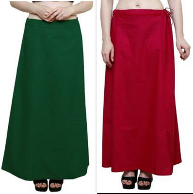 Gugaliya Bottle Green-Rani Pure Cotton Petticoat(Medium)