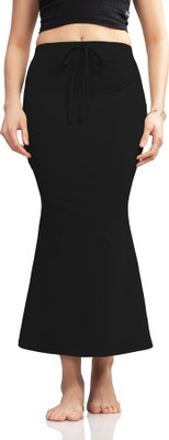 Veehaus Black-saree shapewear and petticoat lycra cotton Lycra Blend Petticoat(3XL)