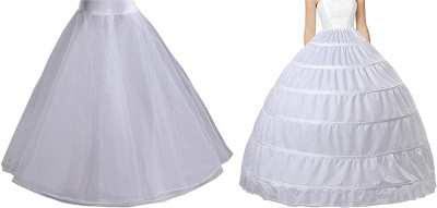Kitty-Fashion COMBO 2PCS 2LAYER & 6RING Polyester, Net Petticoat(Free)