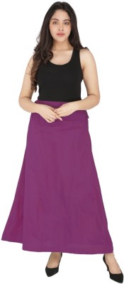 Thecrafted Dark Purple Pure Cotton Petticoat(Free)