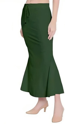 SHAYONAM FGreen Fish M qunootcloset Lycra Blend Petticoat(M)