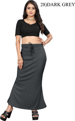 inch pinch 2XL-DARK GREY SAREE-SHAPER Lycra Blend Petticoat(XXL)