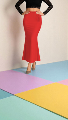 DSV ENTERPRISES Shapeware Red M0075 Lycra Blend Petticoat(XL)