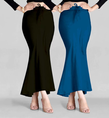 SHAYONAM N-Peticoat Blk+Morpitch Lycra Blend Petticoat(L)