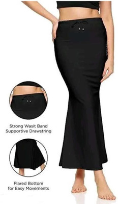 HOC PETTICOAT - BLACK Lycra Blend Petticoat(L)