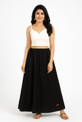 AARON A Black4 Pure Cotton Petticoat(Free)