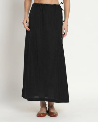 Lootnixx BLACK Pure Cotton Petticoat(Free)