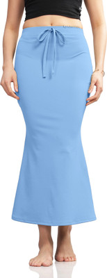 KANISHTHA Sky Blue Saree Shapewear for Women Lycra Blend Petticoat(XXL)