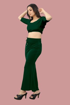 SANDIAM SALES K.MT._Fish_Dark Green_XL_Saree Shapewear shapewear petticoat For Women Lycra Blend Petticoat(XL)