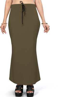 Leeza Store LZSHPWR-OLIVE-M Lycra Blend Petticoat(L)