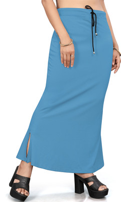 Leeza Store LZSHPWR-SKYBLUE-L Lycra Blend Petticoat(L)