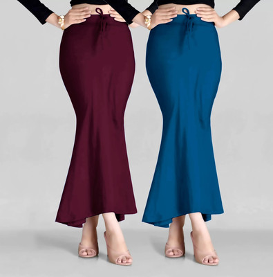 SHAYONAM N-Peticoat Purple+Morpitch Lycra Blend Petticoat(L)