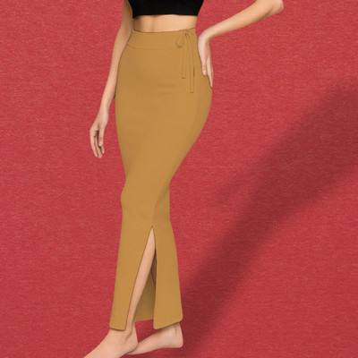 DSV ENTERPRISES Shapeware Gold M0028 Lycra Blend Petticoat(M)