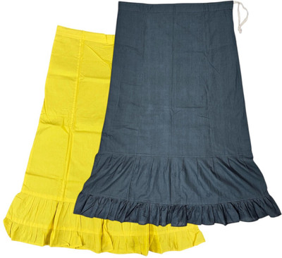 Belizzi Paridhan Lime & Black Combo Pure Cotton Petticoat(XXL)