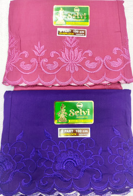 SNR Computer Embroidery Inskirt/Petticoat 8 Part Pure Cotton Petticoat(XXL)