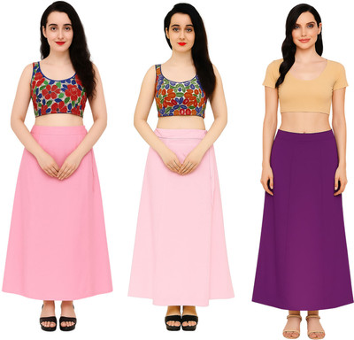 IGNOTO 3PTCT-BB.PNK_LT.BB.PNK_PPL Cotton Blend Petticoat(Free)
