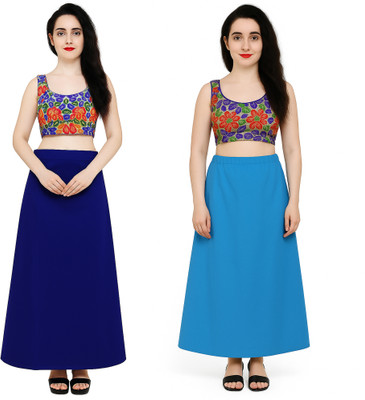 IGNOTO FKD_PTCT-BLU_FIROZI/ Cotton Blend Petticoat(Free)
