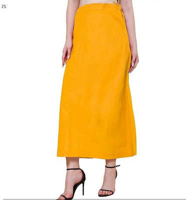ZIAFASHION Yellow PURE COTTON@RY6 Pure Cotton Petticoat(Free)