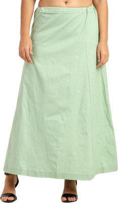 Drapewell Saree Petticoats for Women, Inskirt Saree Bottom Wear Pista Pure Cotton Petticoat(Free)