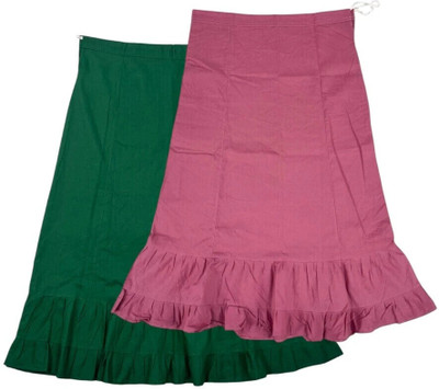 house of common Green & Onion Combo Pure Cotton Petticoat(XL)