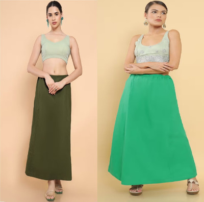 Lootnixx SP_Mint Green + Army Green petticoat Combo For women Free Pure Cotton Petticoat(Free)