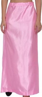 CV FASHION Light pink Satin petticoat for women Satin Blend Petticoat(XL)