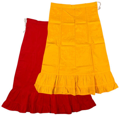 Belizs Red & Chrome Yellow Combo Pure Cotton Petticoat(XXL)