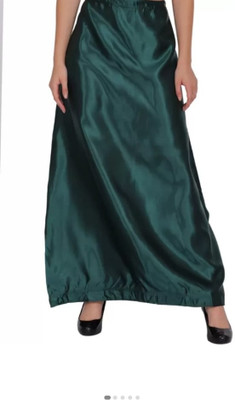IFJ faishion Dark green petticoat Satin Blend Petticoat(XL)