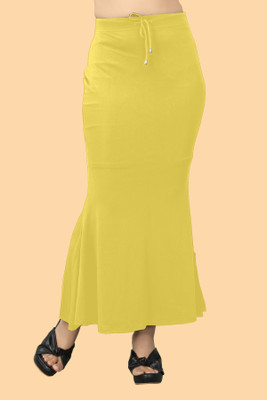 Woo THiNG Plan Saree Shapewear women Lycra Blend Petticoat(L)