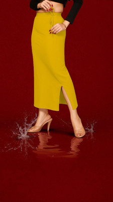 DSV ENTERPRISES Shapeware Yellow M0081 Lycra Blend Petticoat(S)