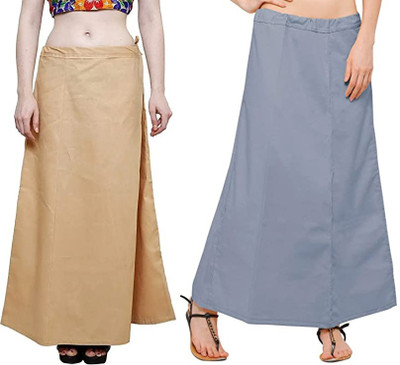 preeticreation GreyBeigefree Pure Cotton Petticoat(Free)