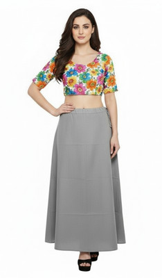 SANIGOLD Grey Pure Cotton Petticoat(XL)