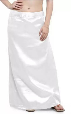 RRA FASHION White satin petticoat Satin Blend Petticoat(Free)
