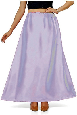 SPRY WORLD Light Purple M58F Satin Blend Petticoat(Free)