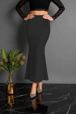 DSV Shapeware Black P001 Lycra Blend Petticoat(XXL)