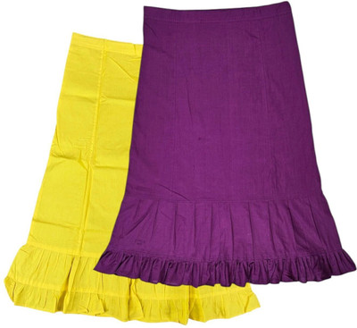 Belizzi Paridhan Lime & Fandango Combo Pure Cotton Petticoat(XXL)