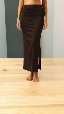 DSV ENTERPRISES Shapeware - Brown M0098 Lycra Blend Petticoat(XS)