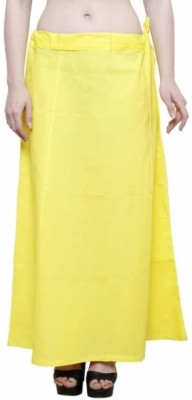 Visper fashion Yellow colour cotton petticoat for women Pure Cotton Petticoat(Free)