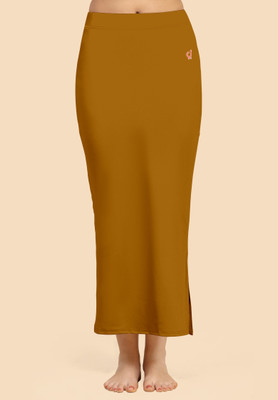 Trendmalls New.P02-Brown Lycra Blend Petticoat(M)