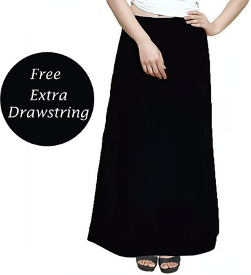 TrendingTrading Black Cotton Saree Petticoat Shapewear for Women Pure Cotton Petticoat(Free)