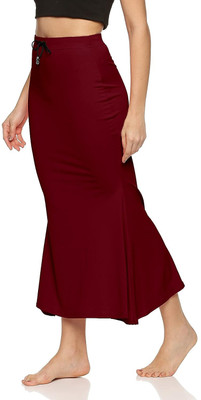 Woo THiNG Sari Shapewear in solid color Lycra Blend Petticoat(M)