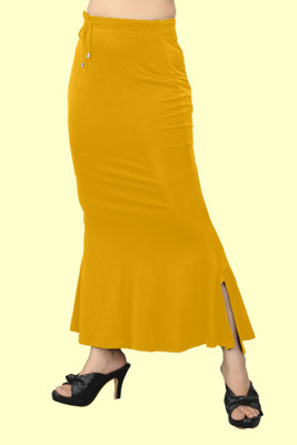 KEYU FASHION BABY.._Fish_Mustard_M_Saree Shapewear shapewear petticoat For women Lycra Blend Petticoat(M)