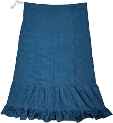 Belizs Peacock Blue Pure Cotton Petticoat(XL)
