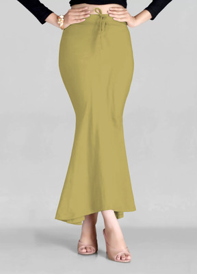 VIDRIVA EXPORT khakhi Petticote Lycra Blend Petticoat(S)