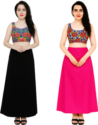 IGNOTO FKD_PTCT-BLK_D.PNK/ Cotton Blend Petticoat(Free)